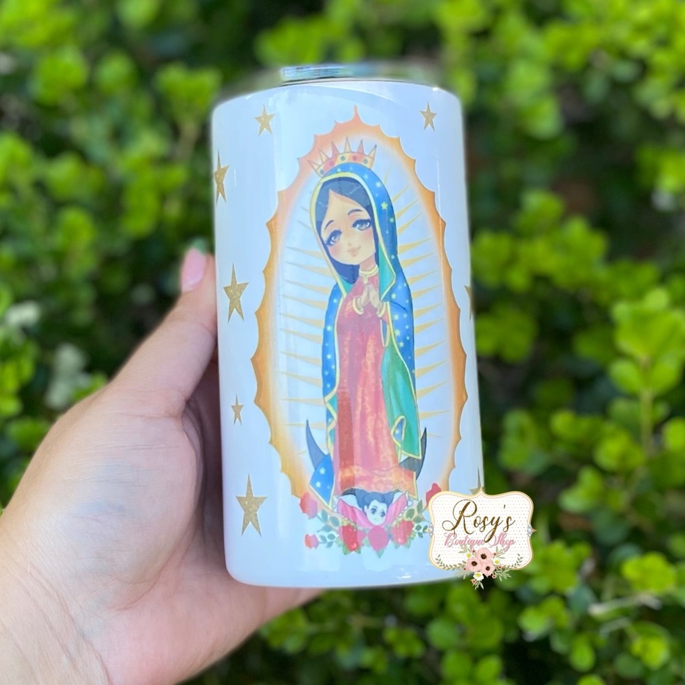 Kids 12oz Tumbler Virgen de Guadalupe